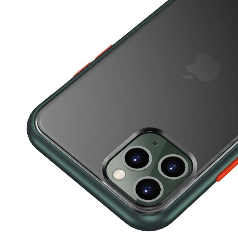 Κάλυμμα iPhone 11 Pro Max Κόκκινο Υβριδικά Έγχρωμα Κουμπιά