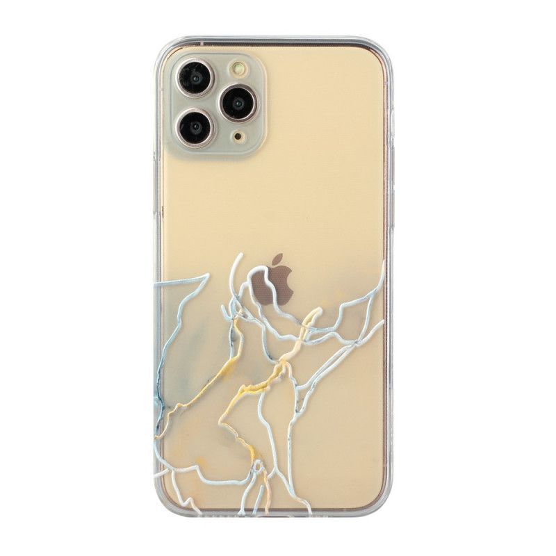 Κάλυμμα iPhone 11 Pro Max Λευκό Καλλιτεχνική Εύκαμπτη Σιλικόνη