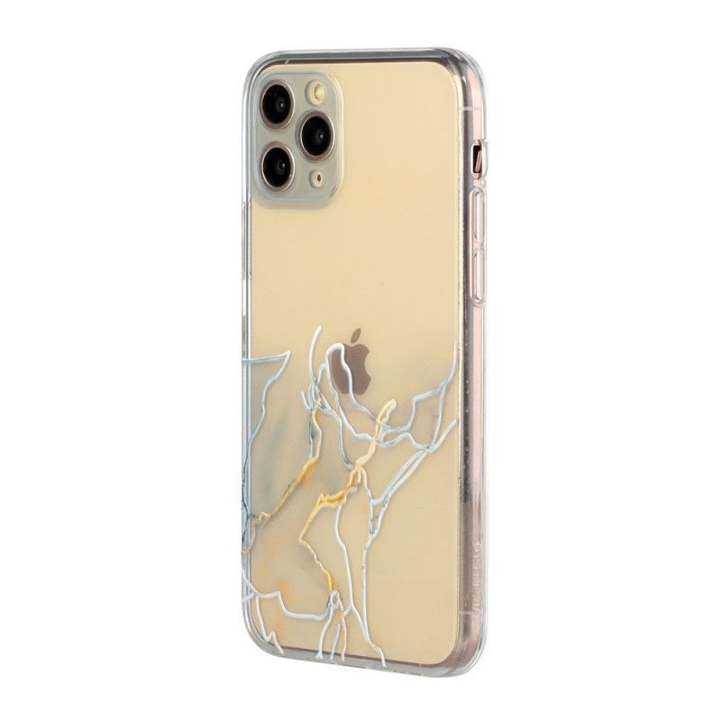 Κάλυμμα iPhone 11 Pro Max Λευκό Καλλιτεχνική Εύκαμπτη Σιλικόνη