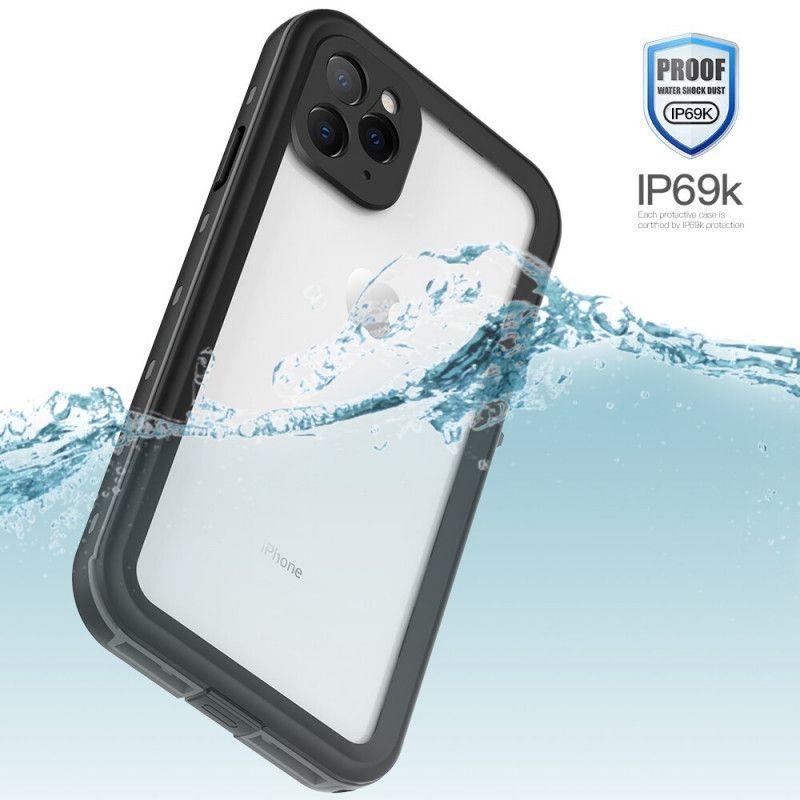 Κάλυμμα iPhone 11 Pro Max Μαύρο Αδιάβροχη Κόκκινη Πιπεριά