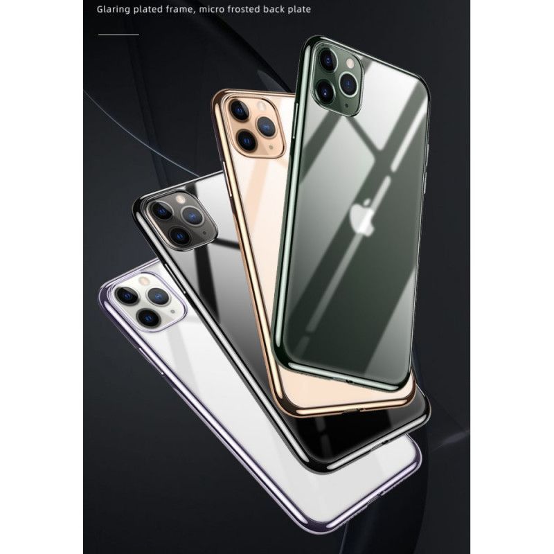 Κάλυμμα iPhone 11 Pro Max Μαύρο Άκρες Χωρίς Ραφή Σε Μεταλλικό Στυλ Σουλάντα