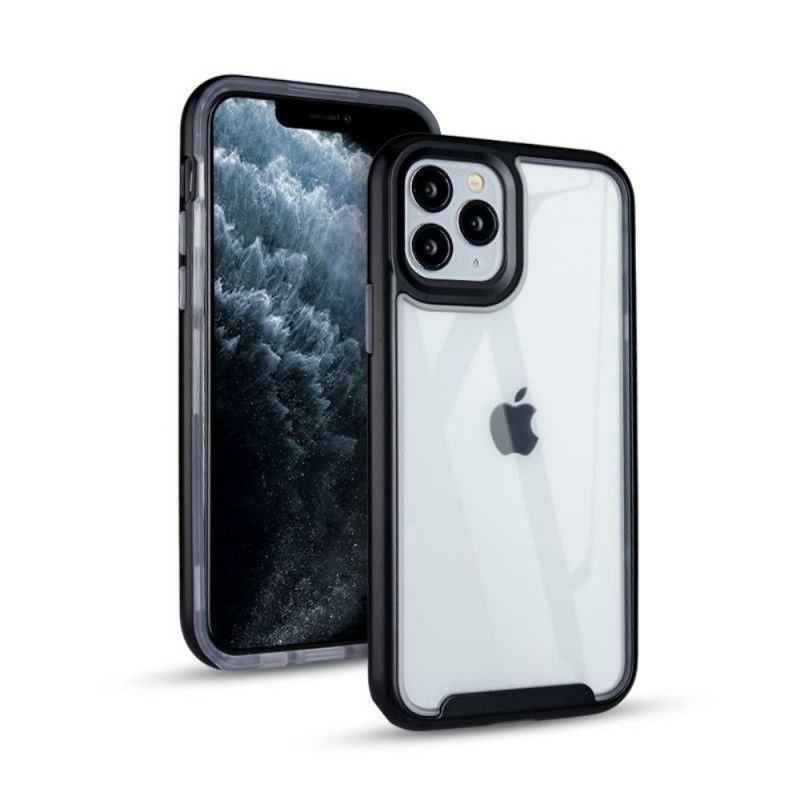 Κάλυμμα iPhone 11 Pro Max Μαύρο Άκρες Υβριδικού Μεταλλικού Στυλ