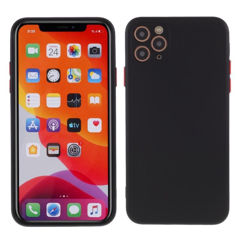 Κάλυμμα iPhone 11 Pro Max Μαύρο Αντίθεση Χρωμάτων