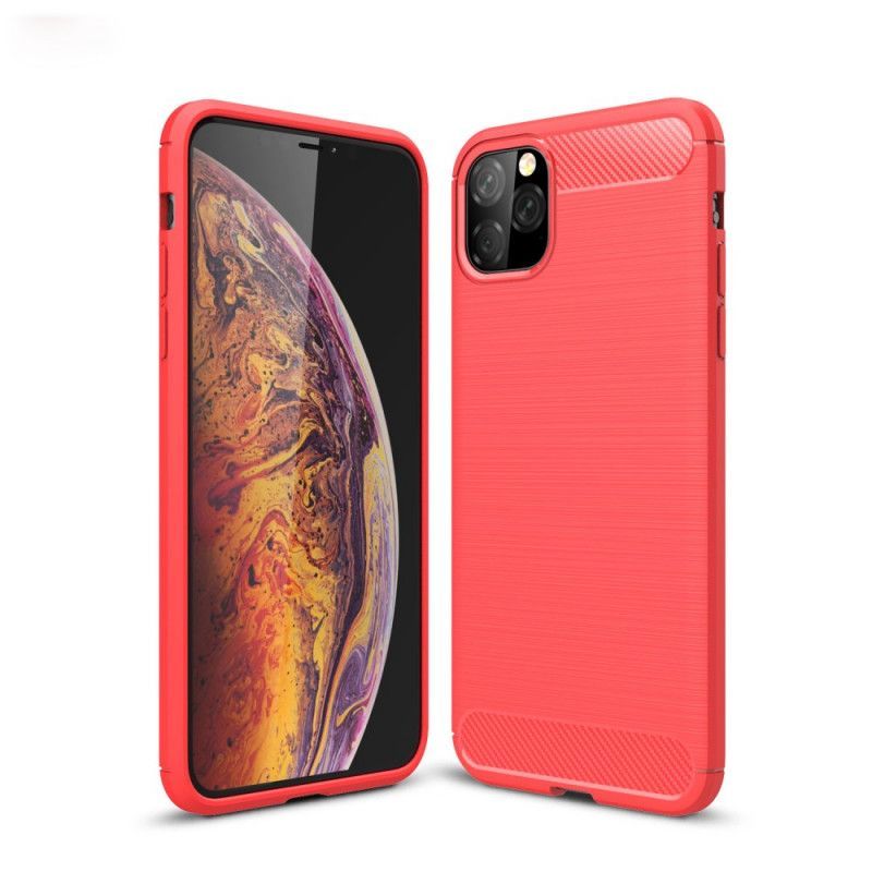 Κάλυμμα iPhone 11 Pro Max Μαύρο Βουρτσισμένη Ίνα Άνθρακα