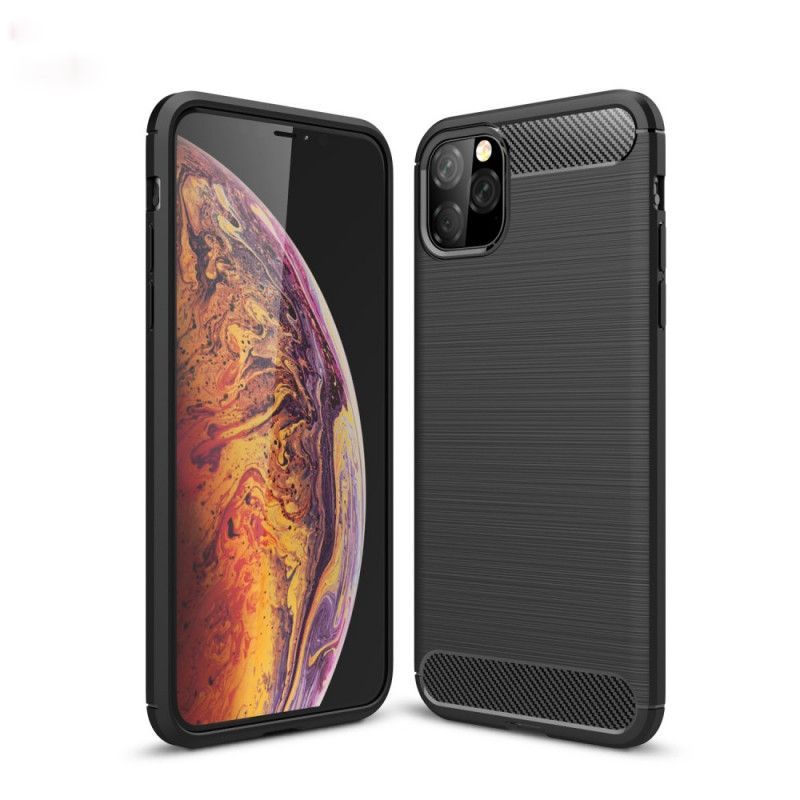 Κάλυμμα iPhone 11 Pro Max Μαύρο Βουρτσισμένη Ίνα Άνθρακα