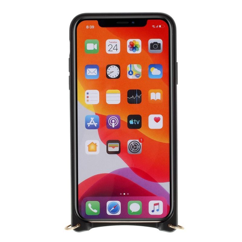 Κάλυμμα iPhone 11 Pro Max Μαύρο Φανταχτερός Με Mutural Αλυσίδα