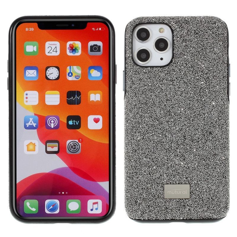 Κάλυμμα iPhone 11 Pro Max Μαύρο Mutural Πολυτελές Ύφασμα