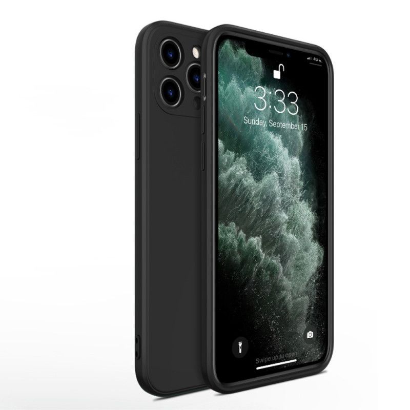 Κάλυμμα iPhone 11 Pro Max Μαύρο X-Level Υγρή Σιλικόνη Πρωτότυπος