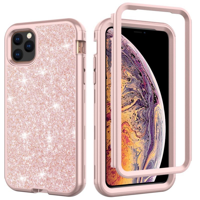 Κάλυμμα iPhone 11 Pro Max Μαύρο Υβρίδιο Γκλίτερ σιλικόνης