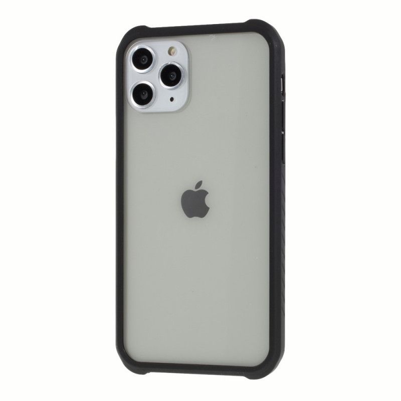 Κάλυμμα iPhone 11 Pro Max Σκληρυμένο Γυαλί Και Σιλικόνη Με Φιλμ Οθόνης