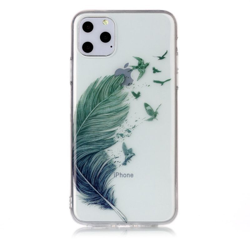 Κάλυμμα iPhone 11 Pro Max Θήκες Κινητών Διαφανές Χρωματιστό Φτερό