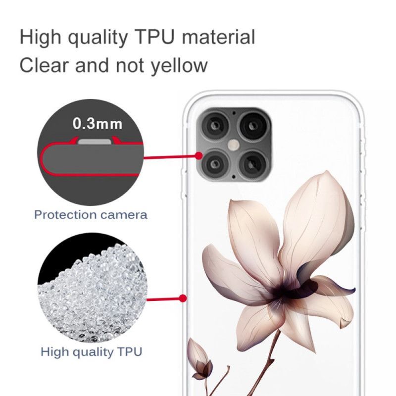 Κάλυμμα iPhone 12 / 12 Pro Ματζέντα Premium Floral