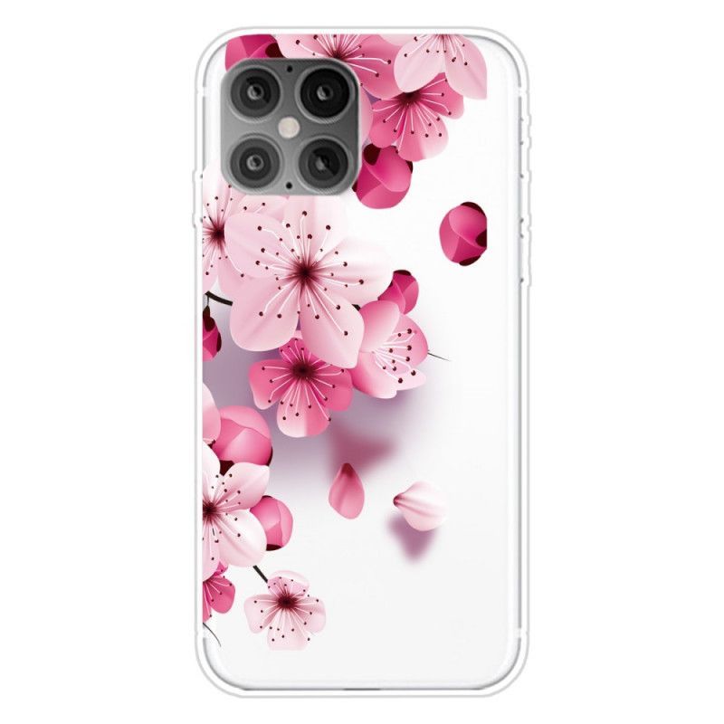 Κάλυμμα iPhone 12 / 12 Pro Ματζέντα Premium Floral