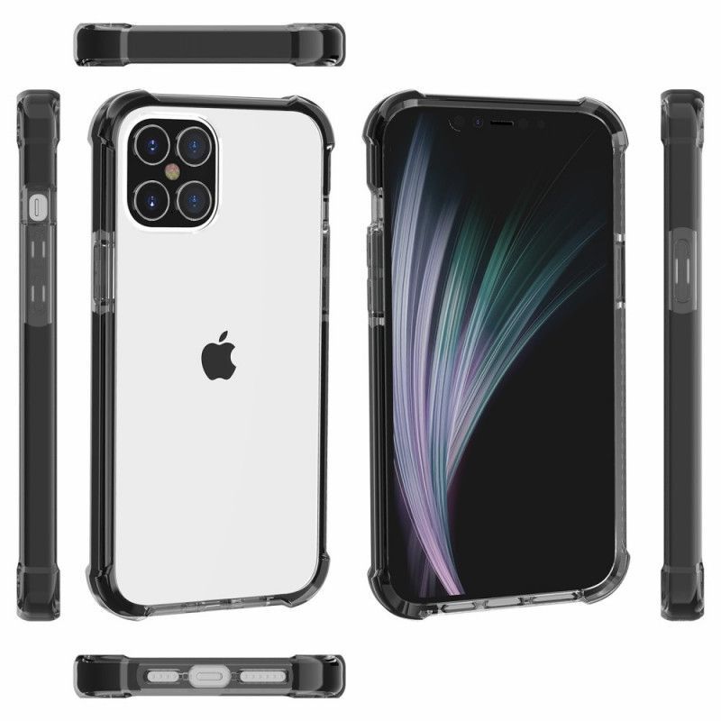 Κάλυμμα iPhone 12 / 12 Pro Μαύρο Διαφανείς Αερόσακοι