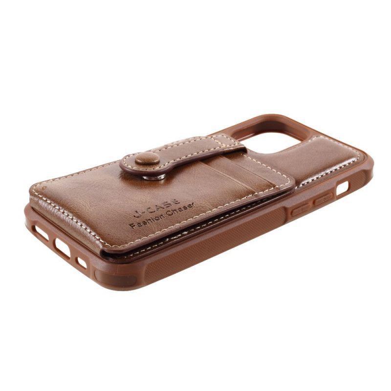 Κάλυμμα iPhone 12 / 12 Pro Μαύρο Κάτοχος Κάρτας J-Case