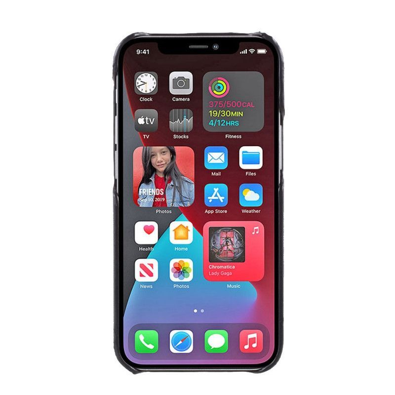 Κάλυμμα iPhone 12 / 12 Pro Μαύρο Κάτοχος Κάρτας Πρωτότυπος