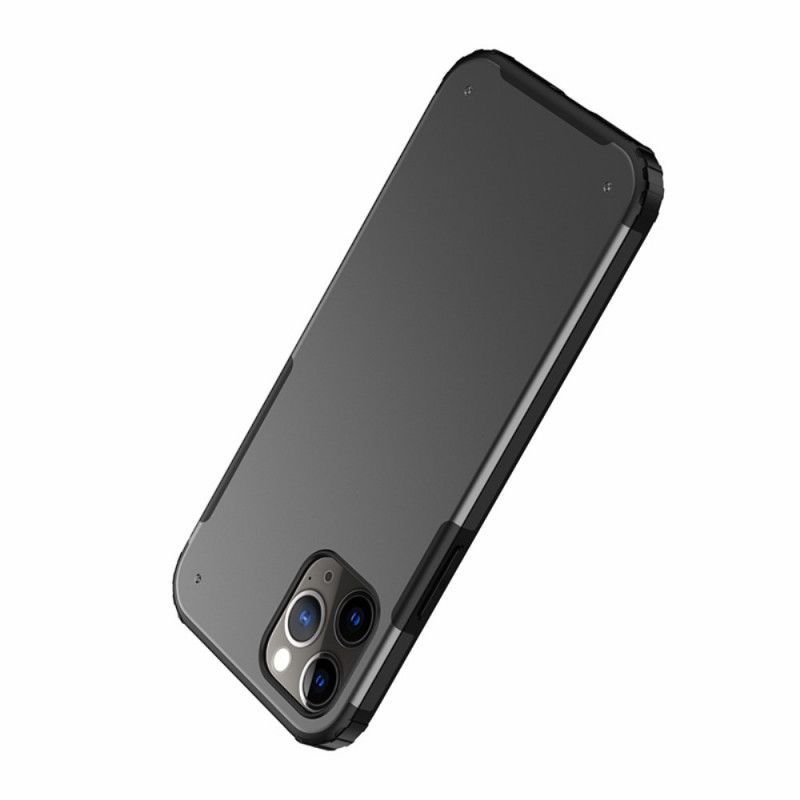 Κάλυμμα iPhone 12 / 12 Pro Μαύρο Ματ Υβριδικό σιλικόνης