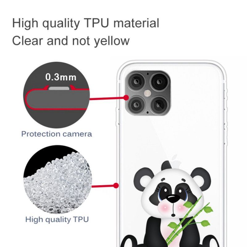 Κάλυμμα iPhone 12 Pro Max Διαφανές Λυπημένο Panda