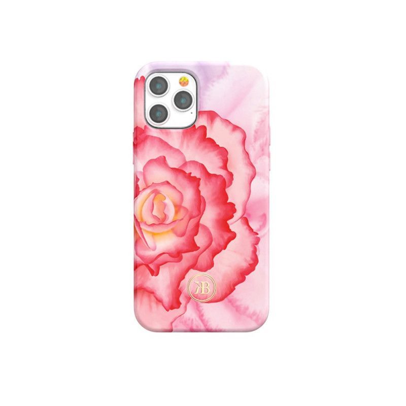 Κάλυμμα iPhone 12 Pro Max Ροζ Kingxbar Luxury Floral