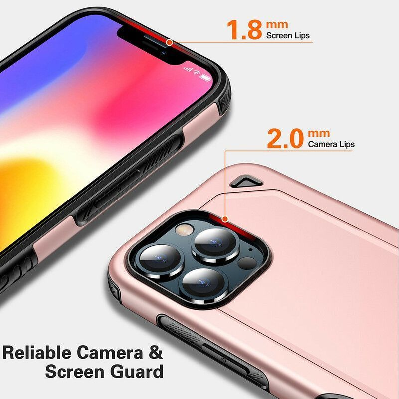 Κάλυμμα iPhone 13 Μαύρο Θωράκιση Μεταλλικού Εφέ