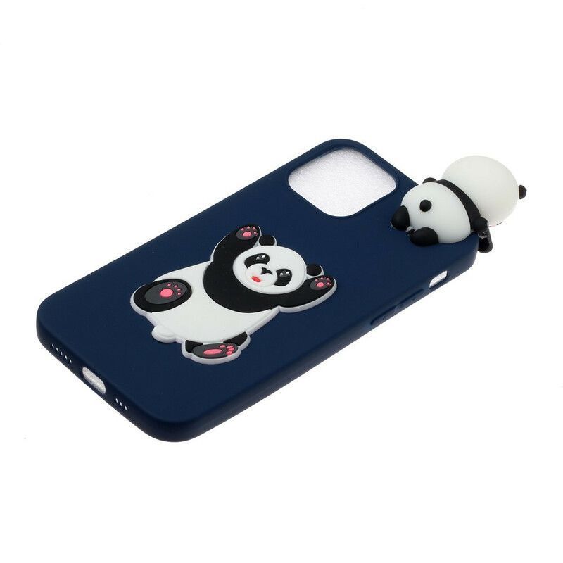 Κάλυμμα iPhone 13 Mini Χοντρό Panda 3D σιλικόνης