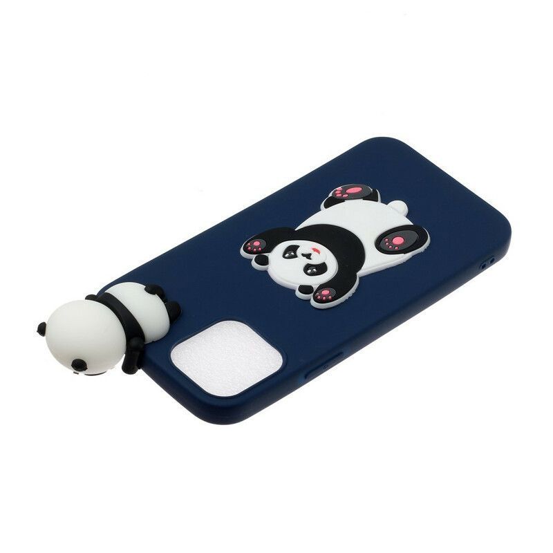 Κάλυμμα iPhone 13 Mini Χοντρό Panda 3D σιλικόνης