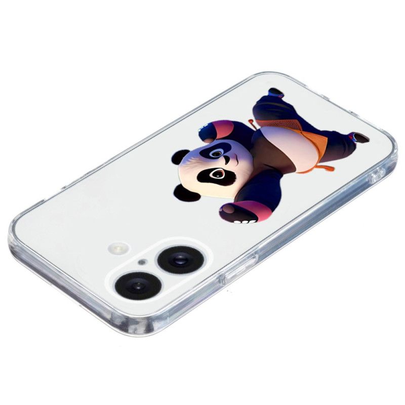 Κάλυμμα iPhone 16 Διαφανές Άκρο Panda