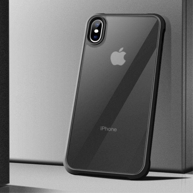 Κάλυμμα iPhone X Μαύρο Διαφανή Προστατευτικά Μαξιλάρια