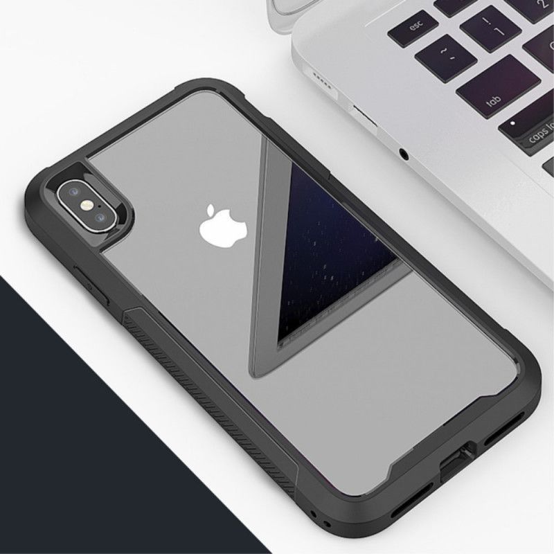 Κάλυμμα iPhone X Μαύροs / X Διαφανείς Υβριδικές Άκρες Προφυλακτήρα