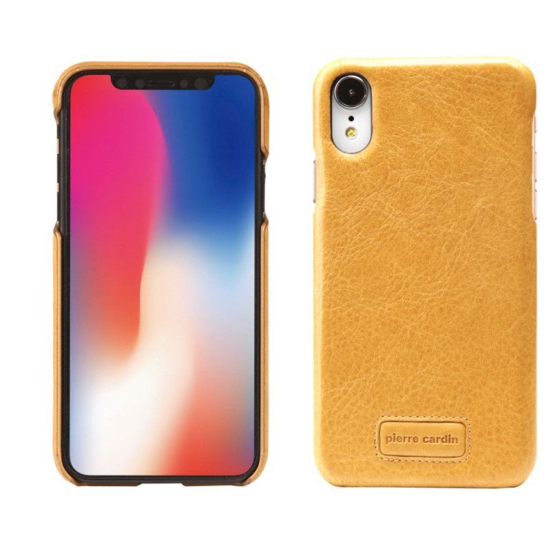 Κάλυμμα iPhone XR Κόκκινο Γνήσιο Δέρμα Λίτσι Pierre Cardin