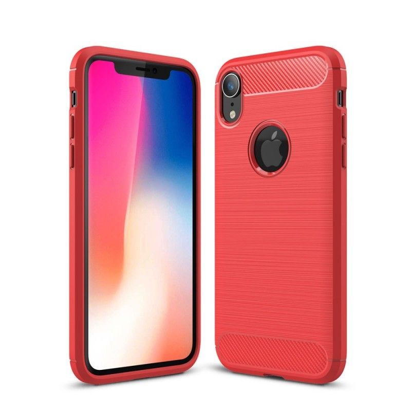 Κάλυμμα iPhone XR Μαύρο Βουρτσισμένη Ίνα Άνθρακα