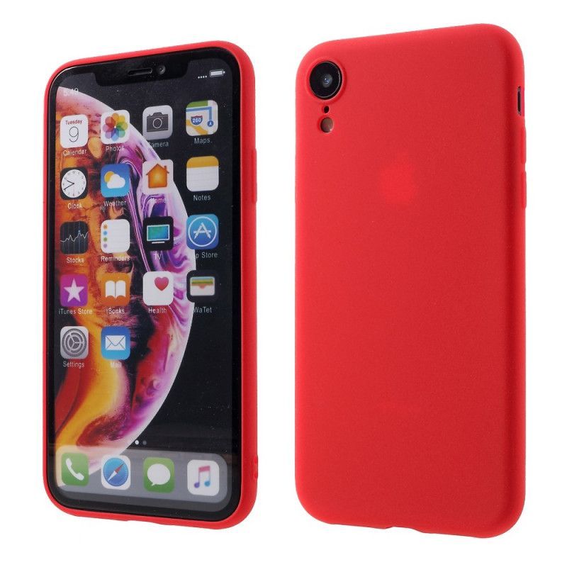 Κάλυμμα iPhone XR Μαύρο Ματ Σιλικόνη