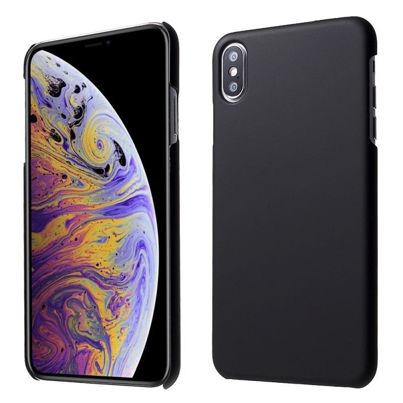 Κάλυμμα iPhone XS Μαύρο Άκαμπτη Σιλικόνη Πρωτότυπος