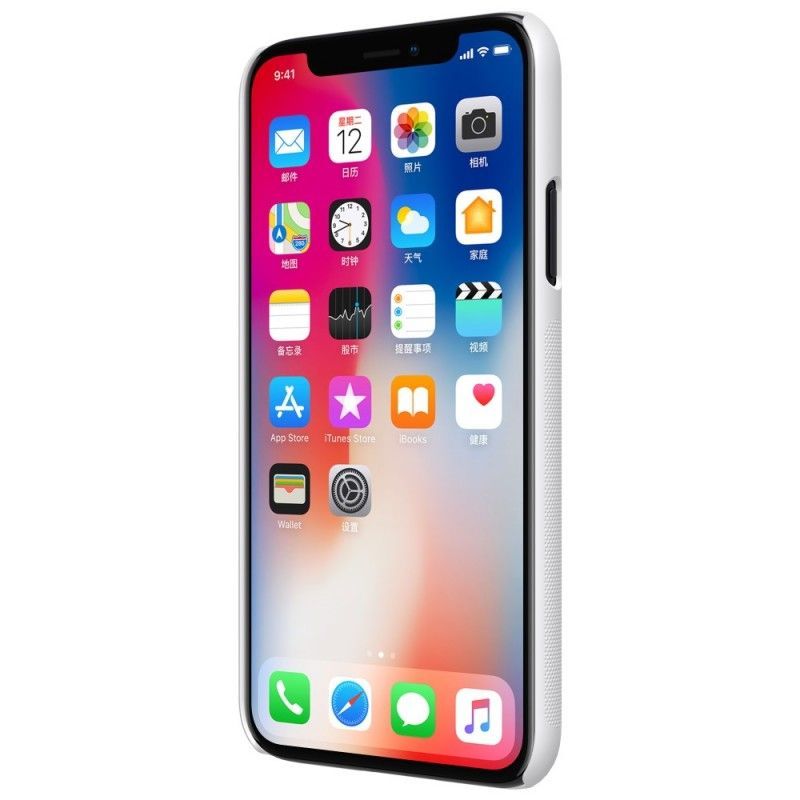 Κάλυμμα iPhone XS Μαύρο Σκληρό Παγωμένο Νίλκιν