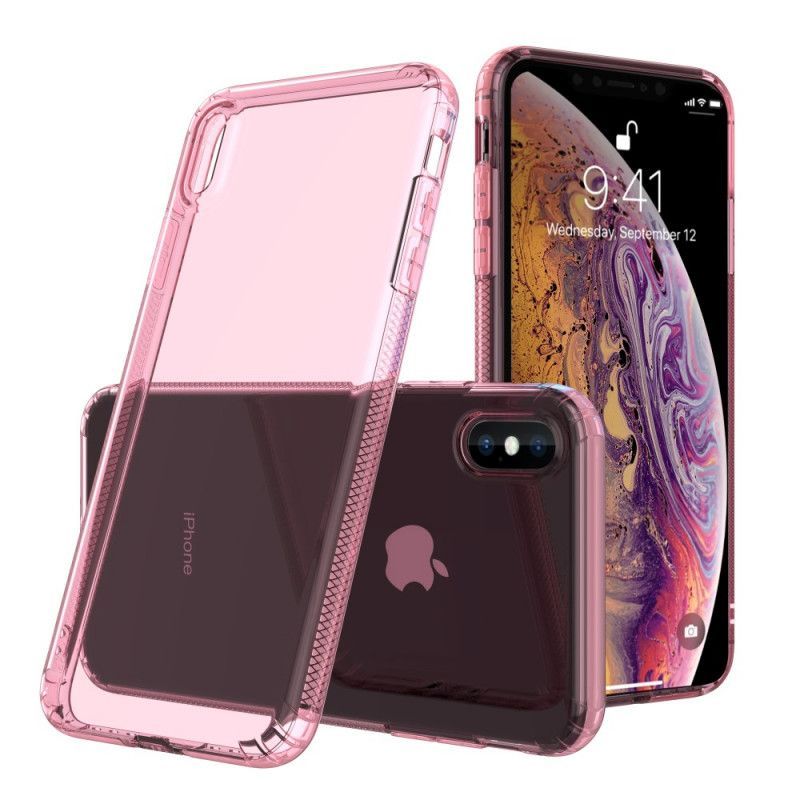 Κάλυμμα iPhone XS Max Μαύρο Διαφανές Προστατευτικό Μαξιλαριών