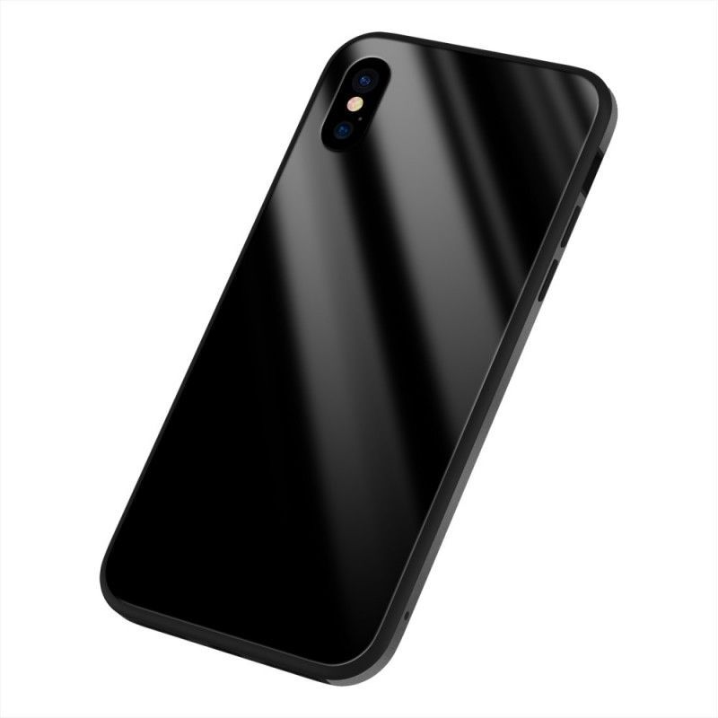 Κάλυμμα iPhone XS Max Μαύρο Λάμψη Σουλάδα