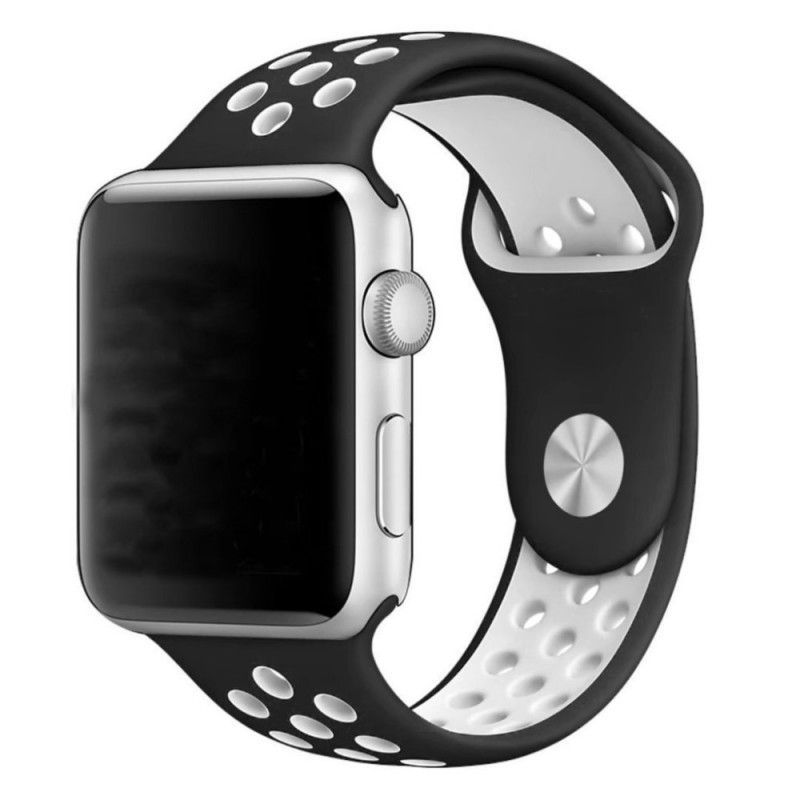 Λουράκι Ρολογιού Apple 40/38 Mm Δίχρωμη Αεριζόμενη Σιλικόνη