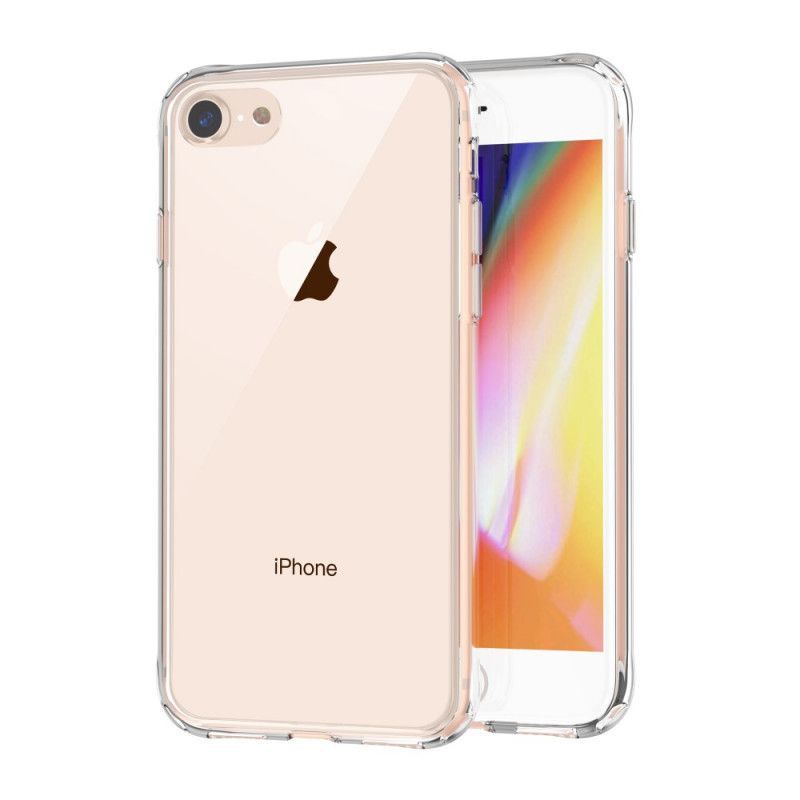 Θήκη Iphone Se 2 / 8 / 7 Διάφανο Γυαλί Leeu Και Ακρυλικό