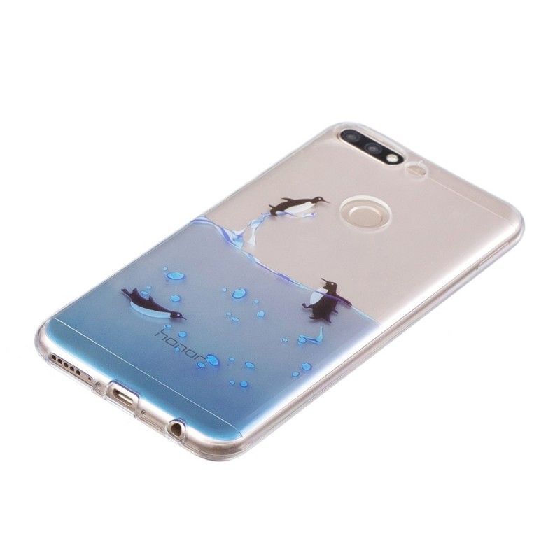 Case Huawei Y7 2018 / Honor 7C Διαφανές Παιχνίδι Πιγκουίνου