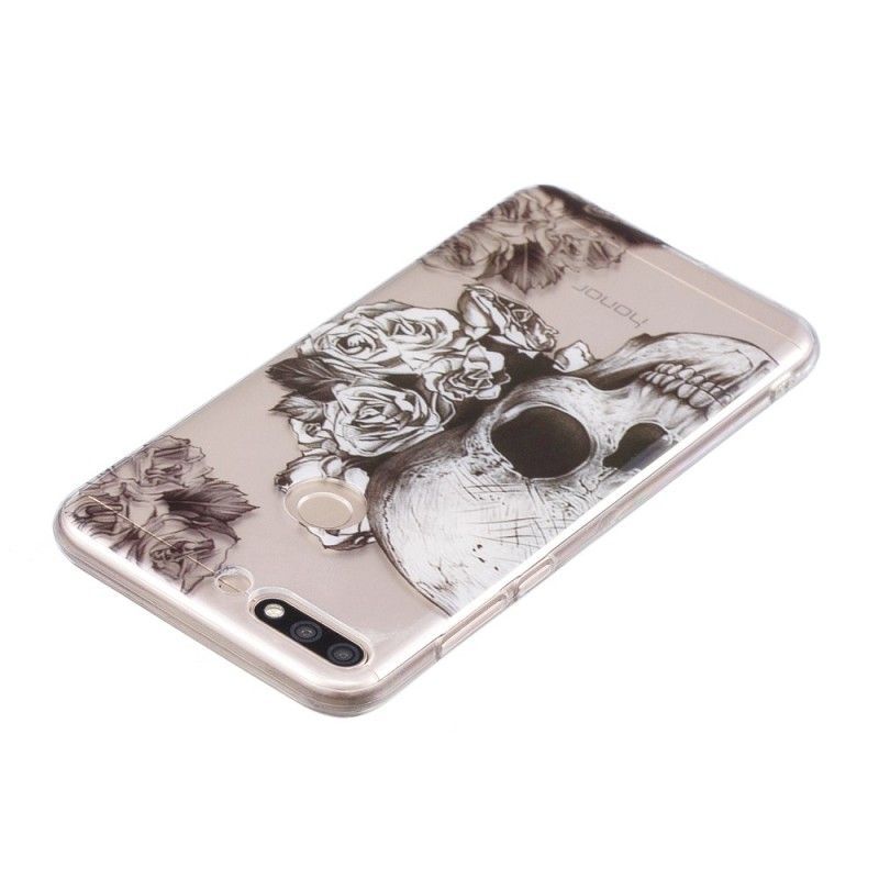 Coque Huawei Y7 2018 / Honor 7C Floral Skull