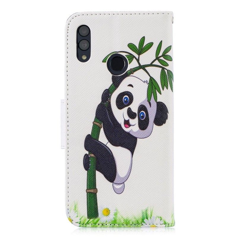 δερματινη Κάλυμμα Για Honor 10 Lite / Huawei P Smart 2019 Panda Σε Μπαμπού