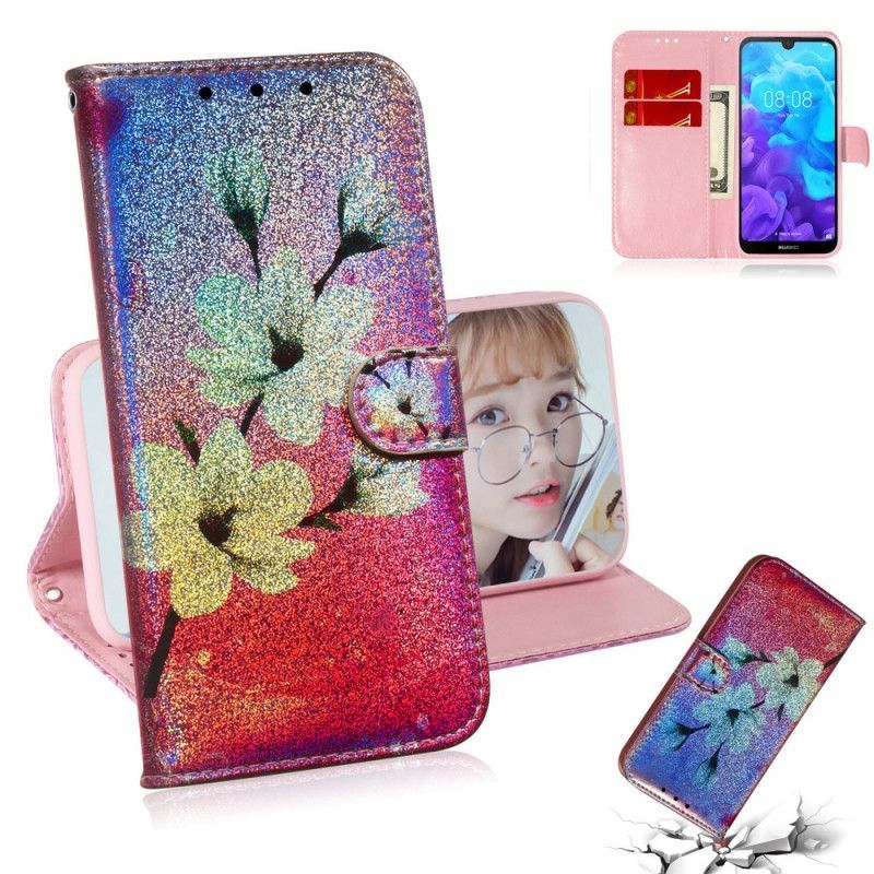 Εξώφυλλο Huawei Y5 2019 / Honor 8S Floral Glitter