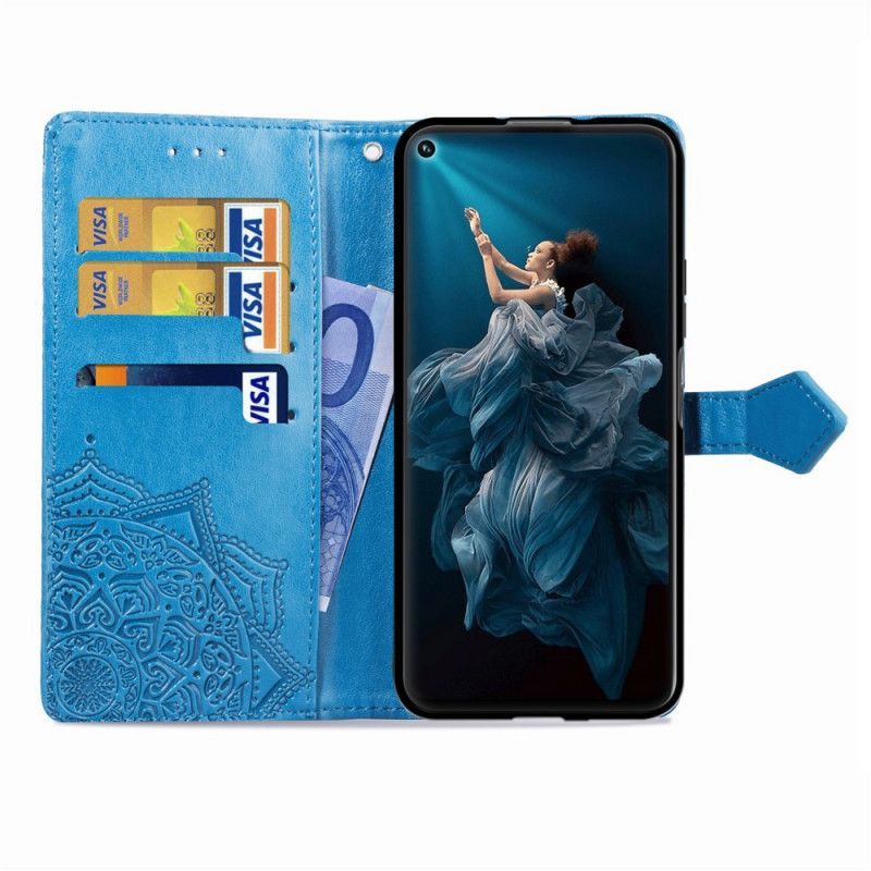 Κάλυμμα Folio Honor 20 Μαύρο / Huawei Nova 5T Μεσαιωνική Μάνταλα