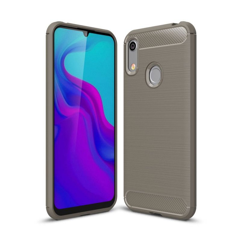 Κάλυμμα Honor 8A Μαύρο / Huawei Y6 2019 Βουρτσισμένες Ίνες Άνθρακα Πρωτότυπος