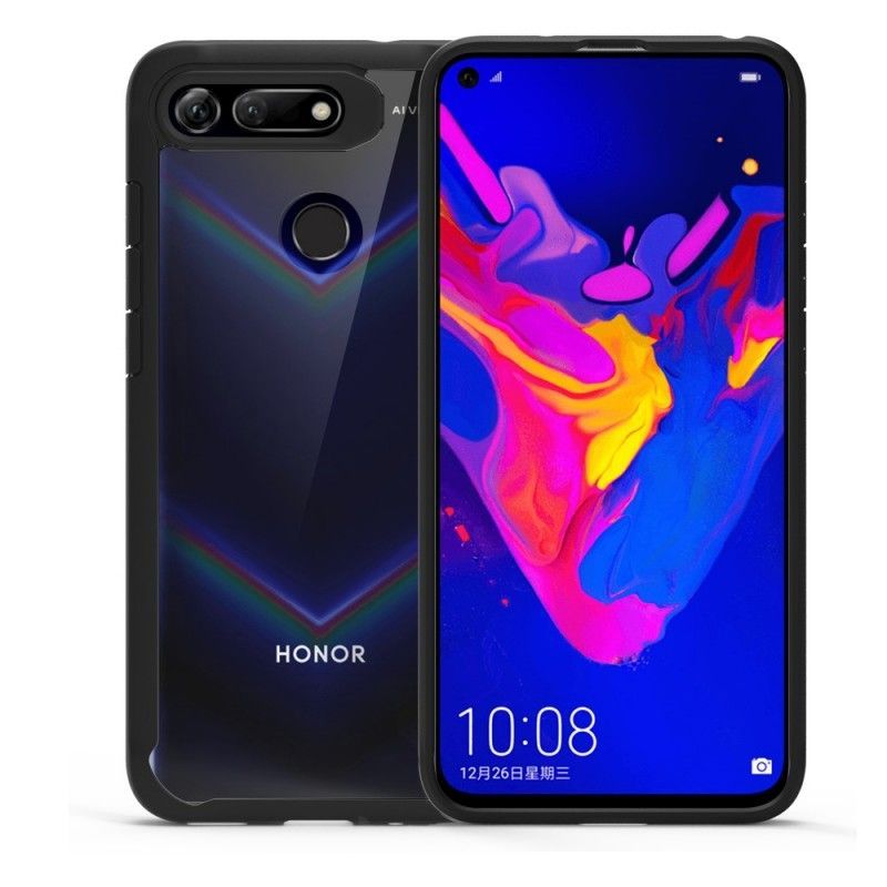 Κάλυμμα Honor View 20 Μαύρο Διαφανείς Αντικραδασμικές Άκρες Πρωτότυπος