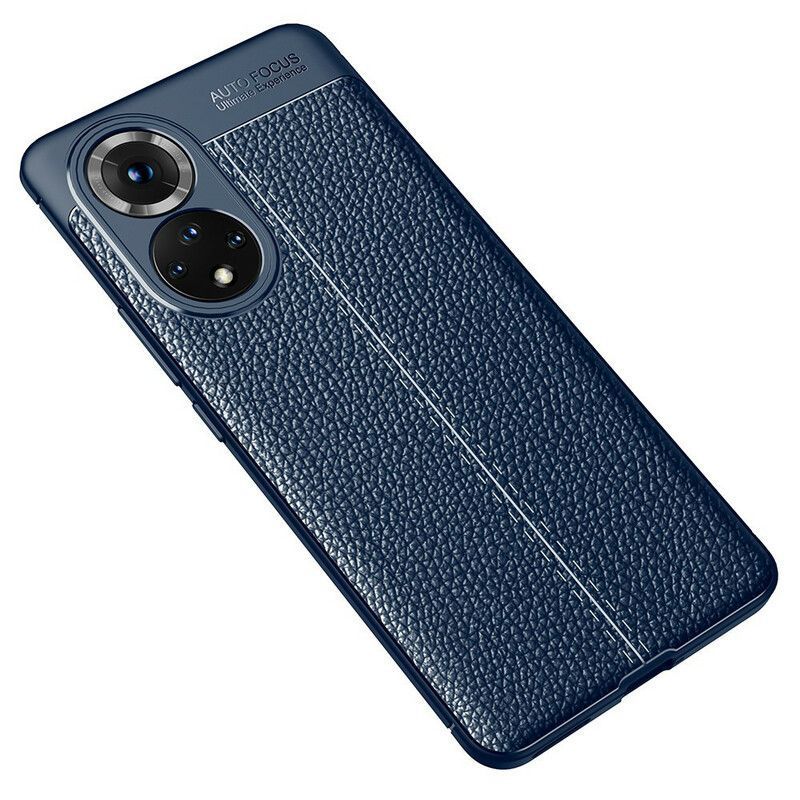 Case Honor 50 / Huawei Nova 9 Litchi Δερμάτινο Εφέ Διπλής Γραμμής