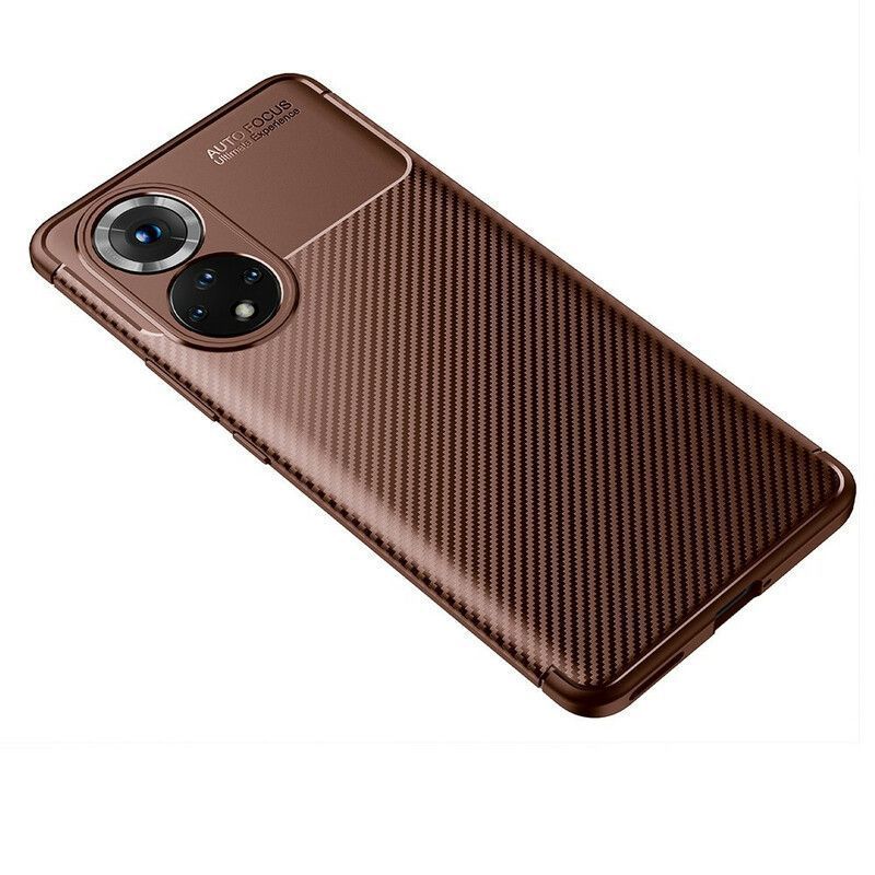 Case Honor 50 Pro / Huawei Nova 9 Pro Εύκαμπτη Υφή Από Ανθρακονήματα