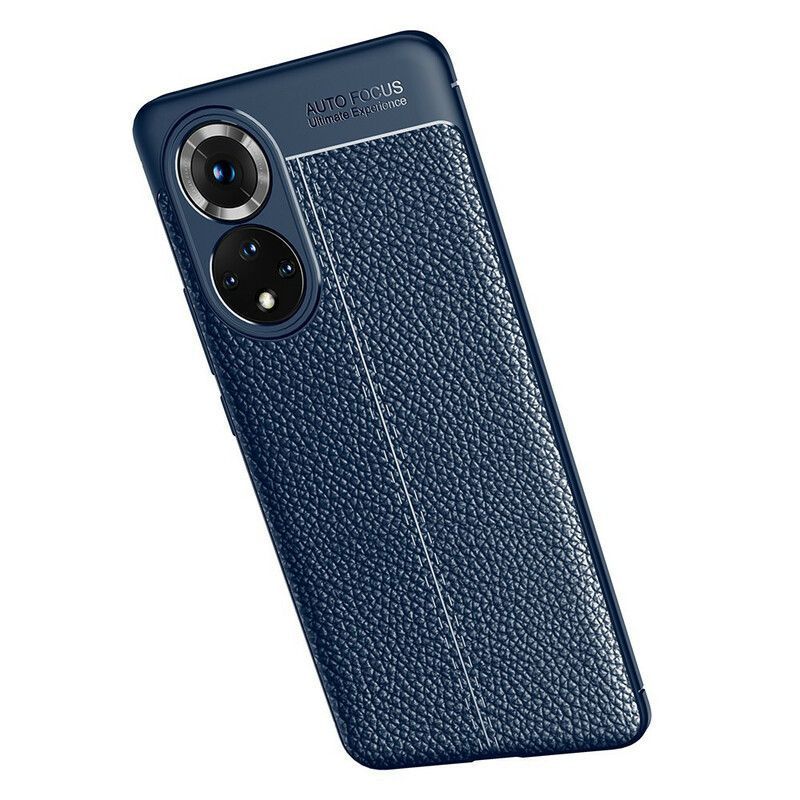 Case Honor 50 Pro / Huawei Nova 9 Pro Lychee Δερμάτινο Εφέ Διπλής Γραμμής