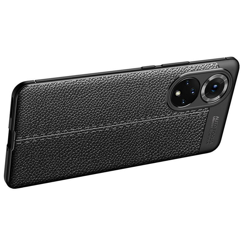 Case Honor 50 Pro / Huawei Nova 9 Pro Lychee Δερμάτινο Εφέ Διπλής Γραμμής