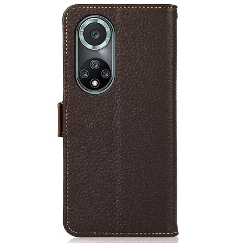 Cover Honor 50 Pro / Huawei Nova 9 Pro Lychee Leather Rfid Khazneh